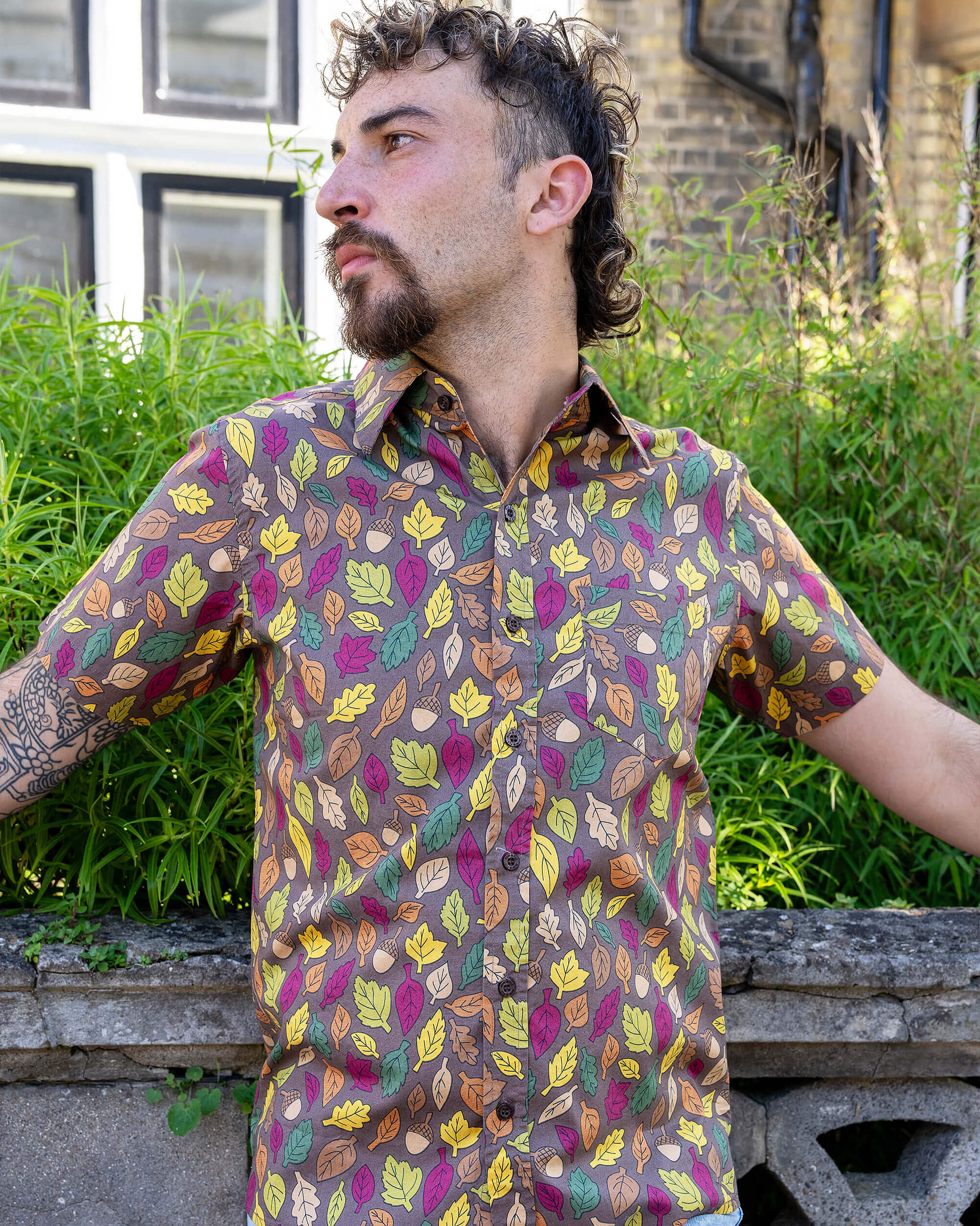 Autumn Leaves Short Sleeve Shirt - Image 3