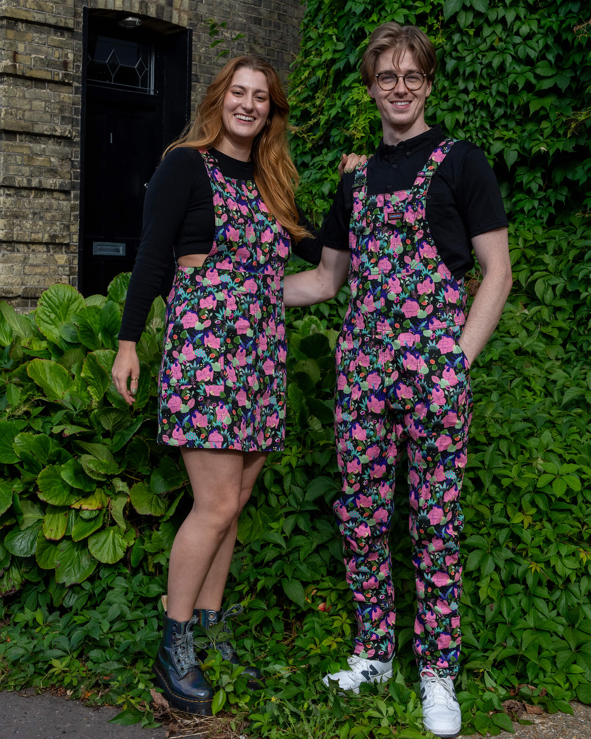 Run & Fly x Marie Boiseau Bodies Stretch Twill Dungarees - Image 3