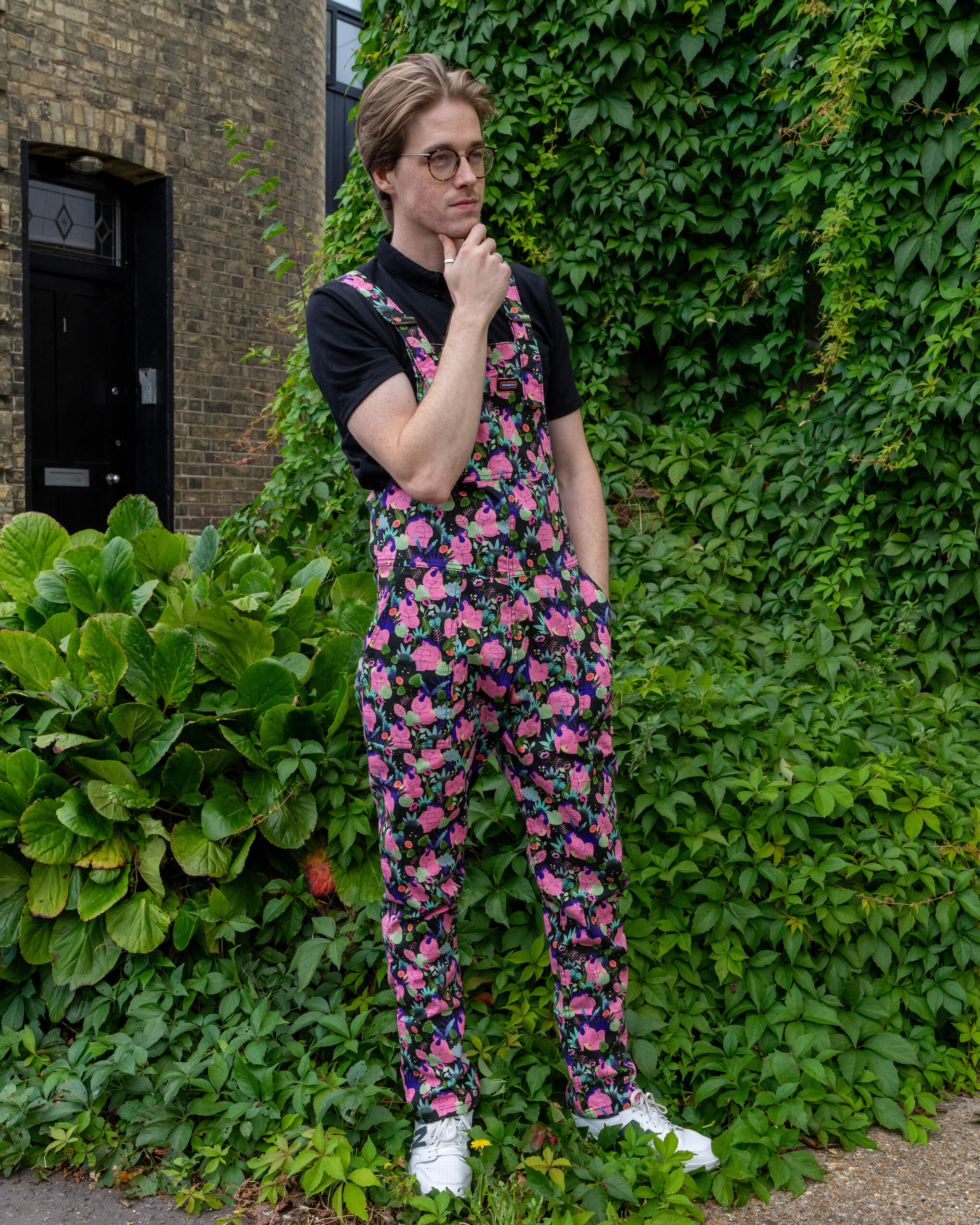 Run & Fly x Marie Boiseau Bodies Stretch Twill Dungarees - Image 6