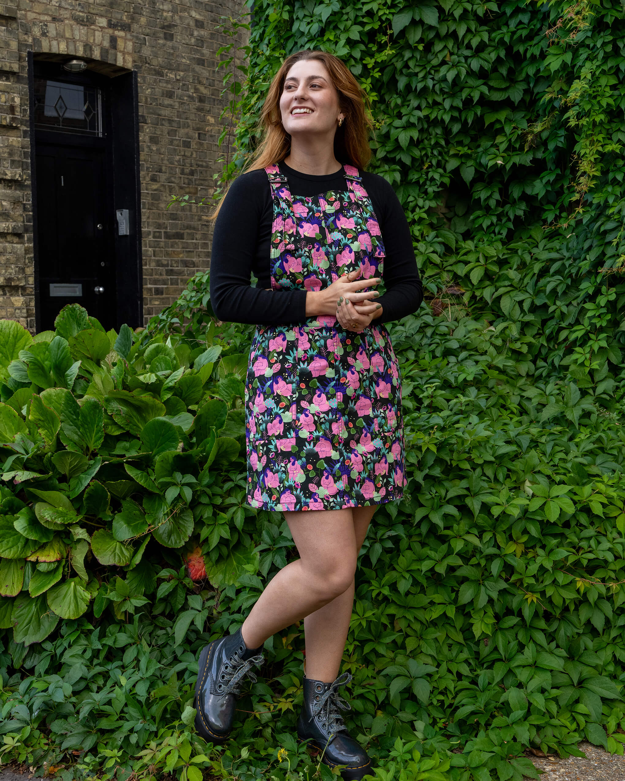 Run & Fly x Marie Boiseau Bodies Stretch Twill Pinafore Dress - Image 6