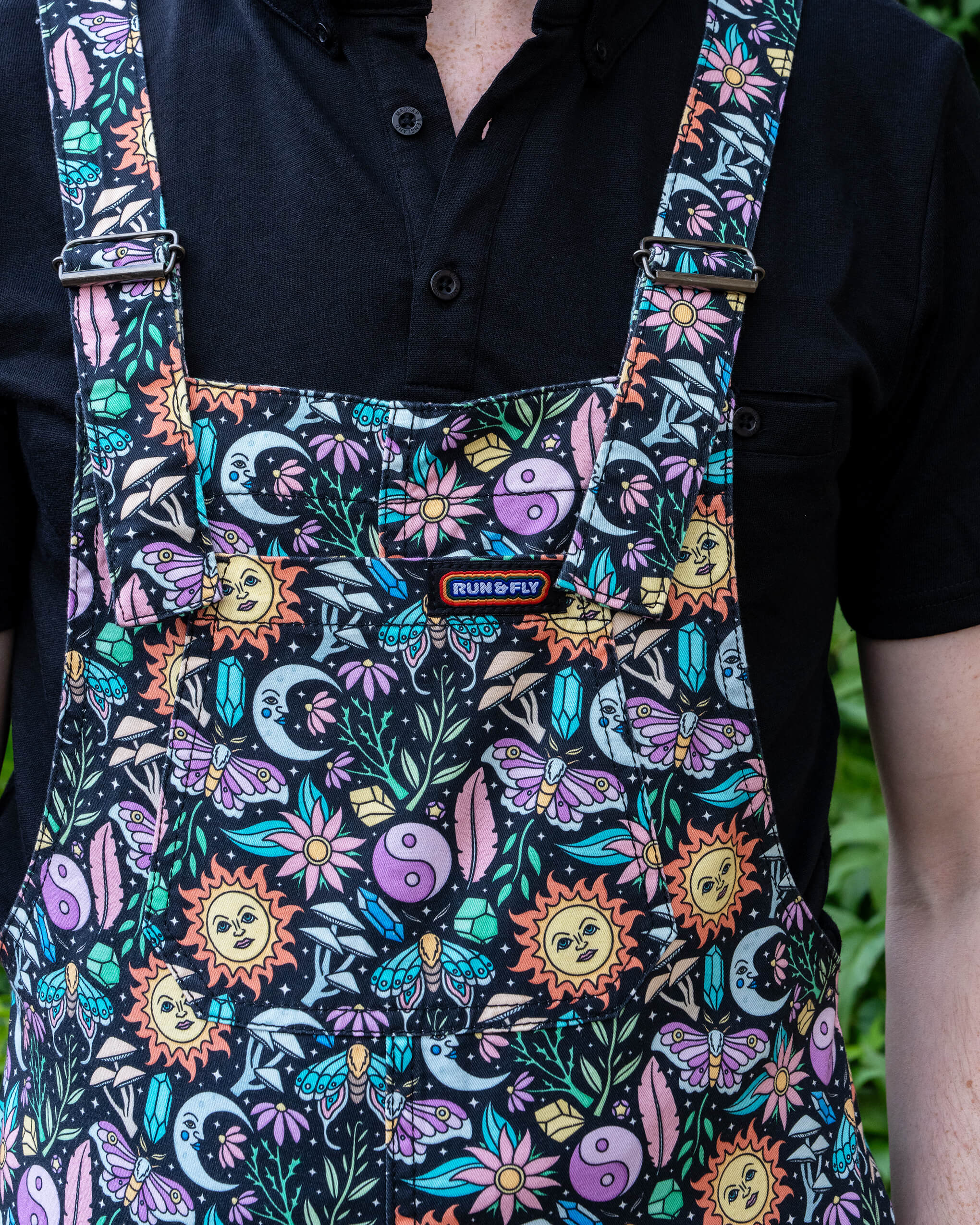Boho Summer Stretch Twill Dungarees - Image 4