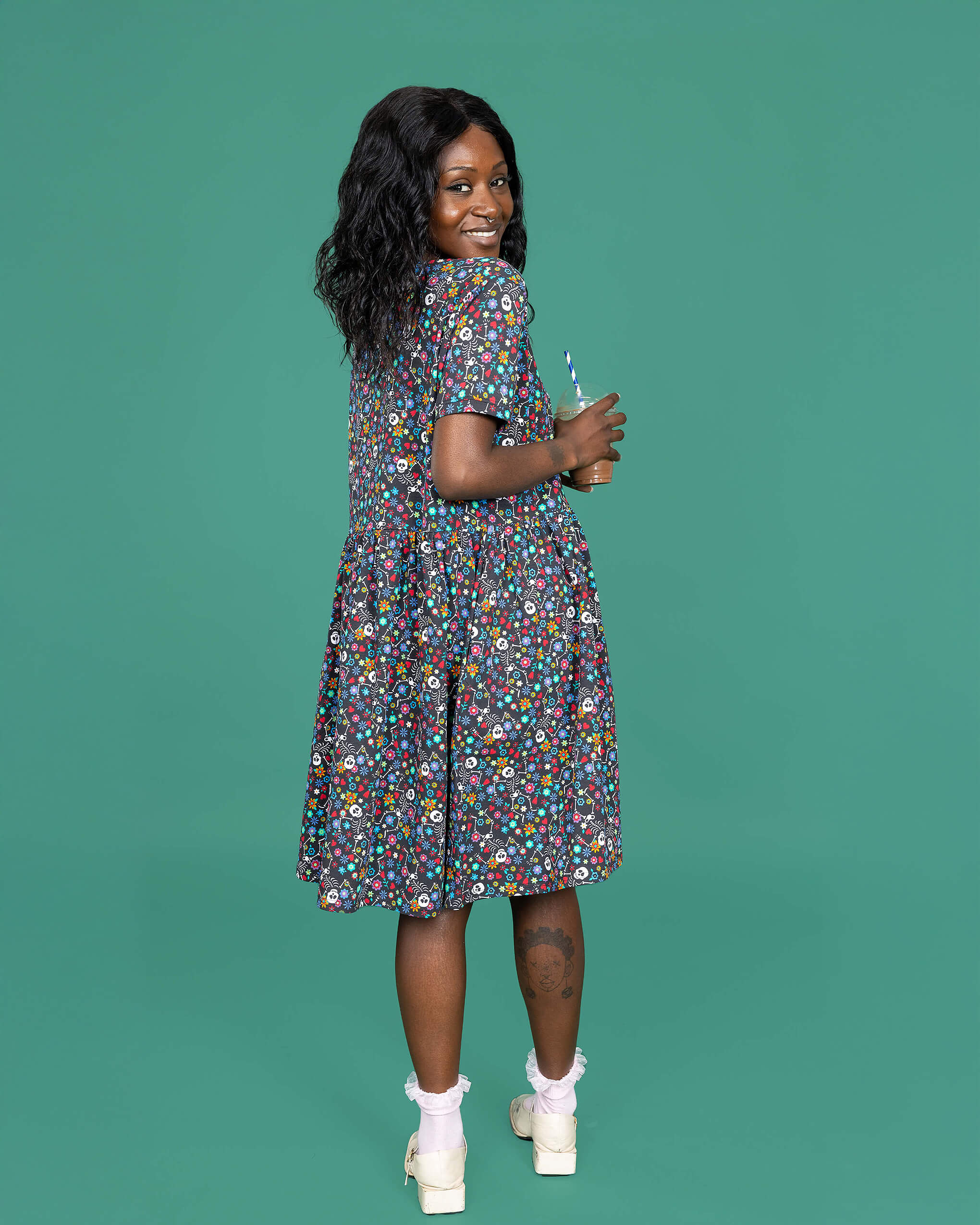 Boogie Bones Oversized Smock Dress - Image 10