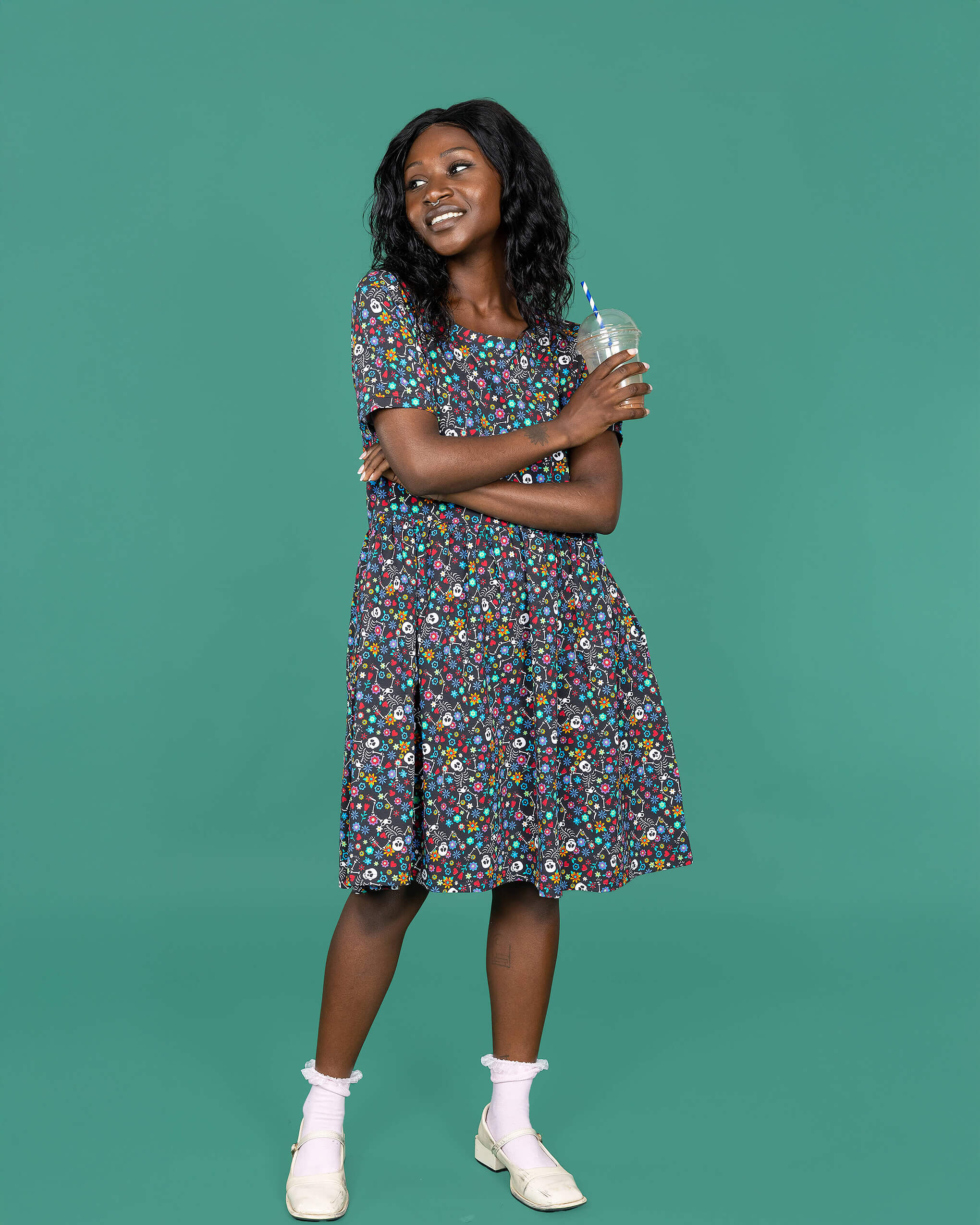 Boogie Bones Oversized Smock Dress - Image 13