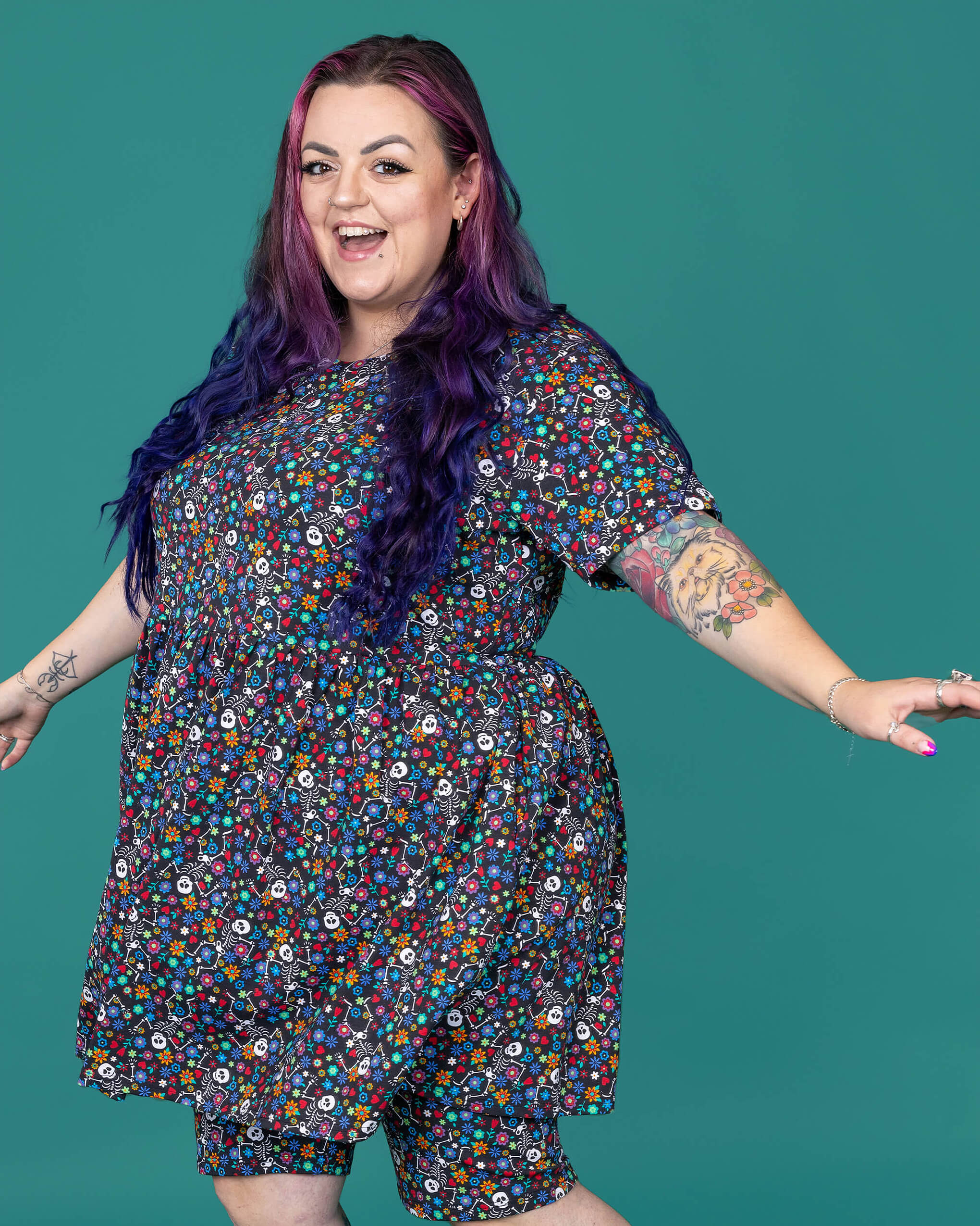 Boogie Bones Oversized Smock Dress - Image 2