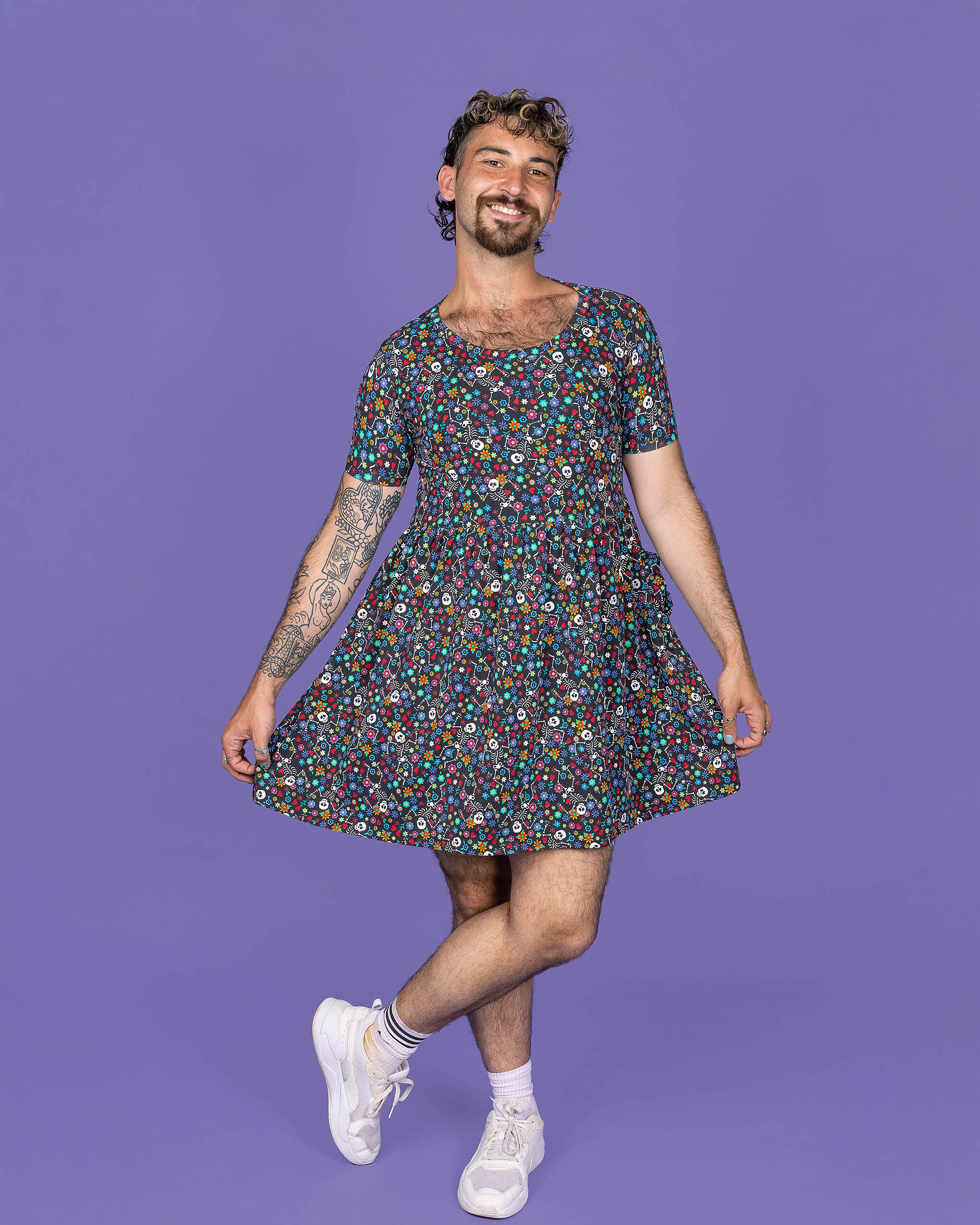 Boogie Bones Oversized Smock Dress - Image 3