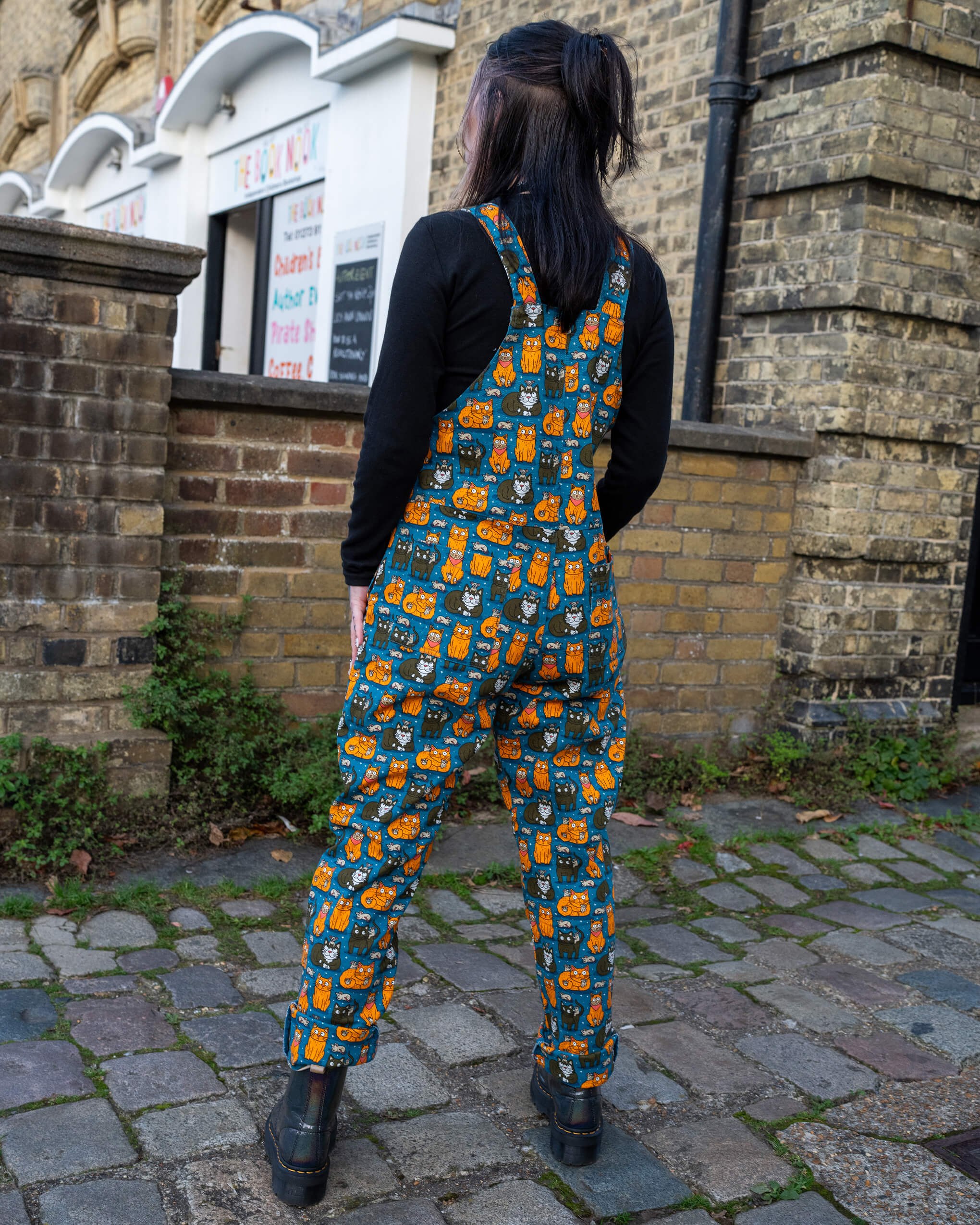 Cats and Mice Stretch Twill Dungarees - Image 6