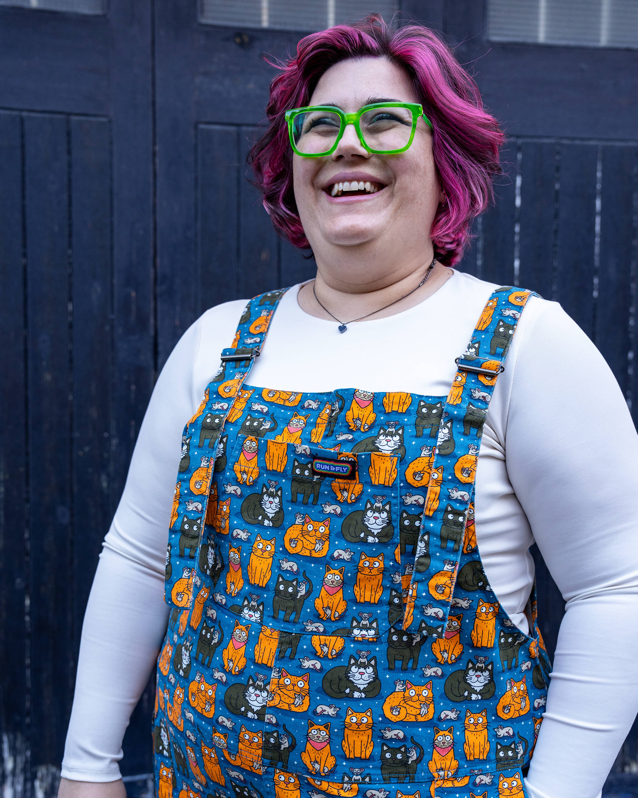 Cats and Mice Stretch Twill Dungarees - Image 7
