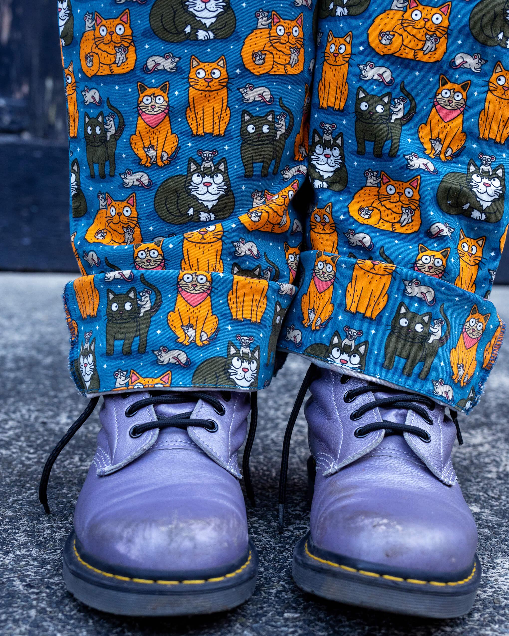 Cats and Mice Stretch Twill Dungarees - Image 9