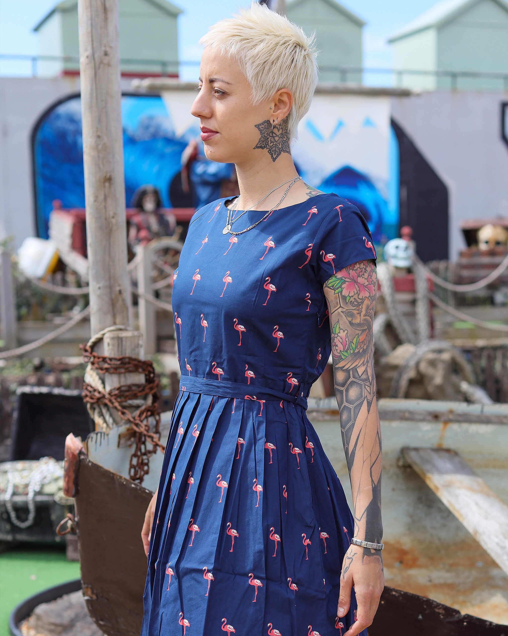 Flamingo Tea Party Dress - Image 3
