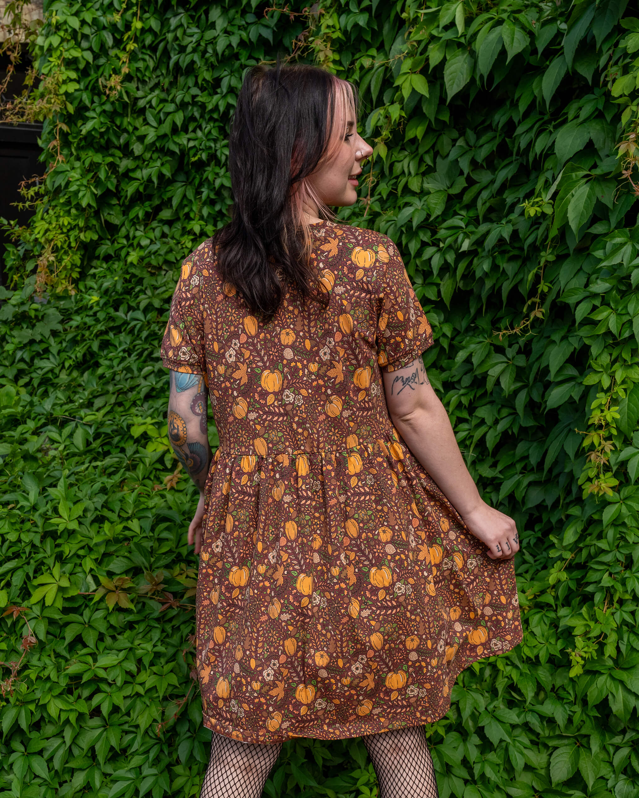 Halloween: Autumn Pumpkin Oversized Smock Dress - Image 10