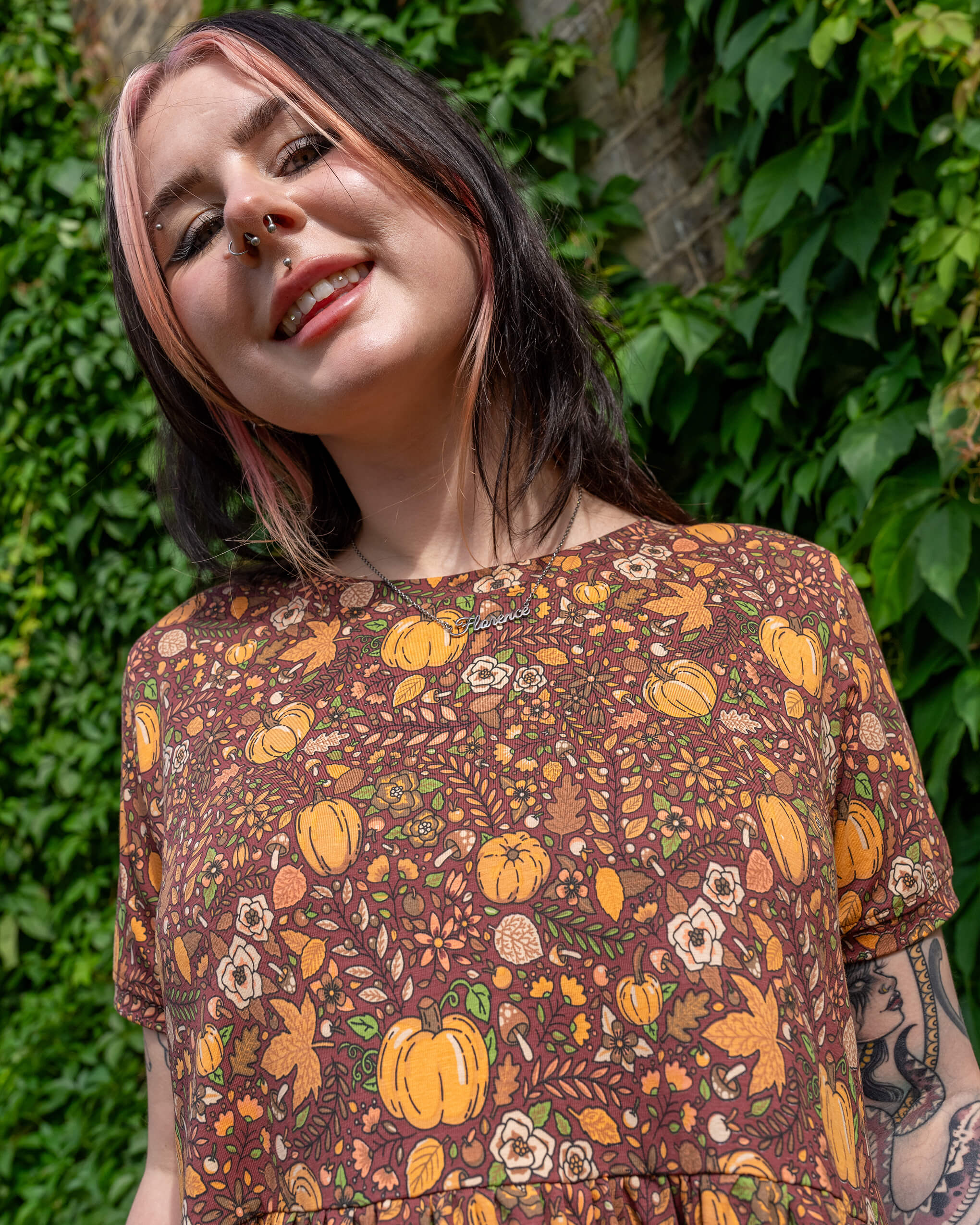 Halloween: Autumn Pumpkin Oversized Smock Dress - Image 5