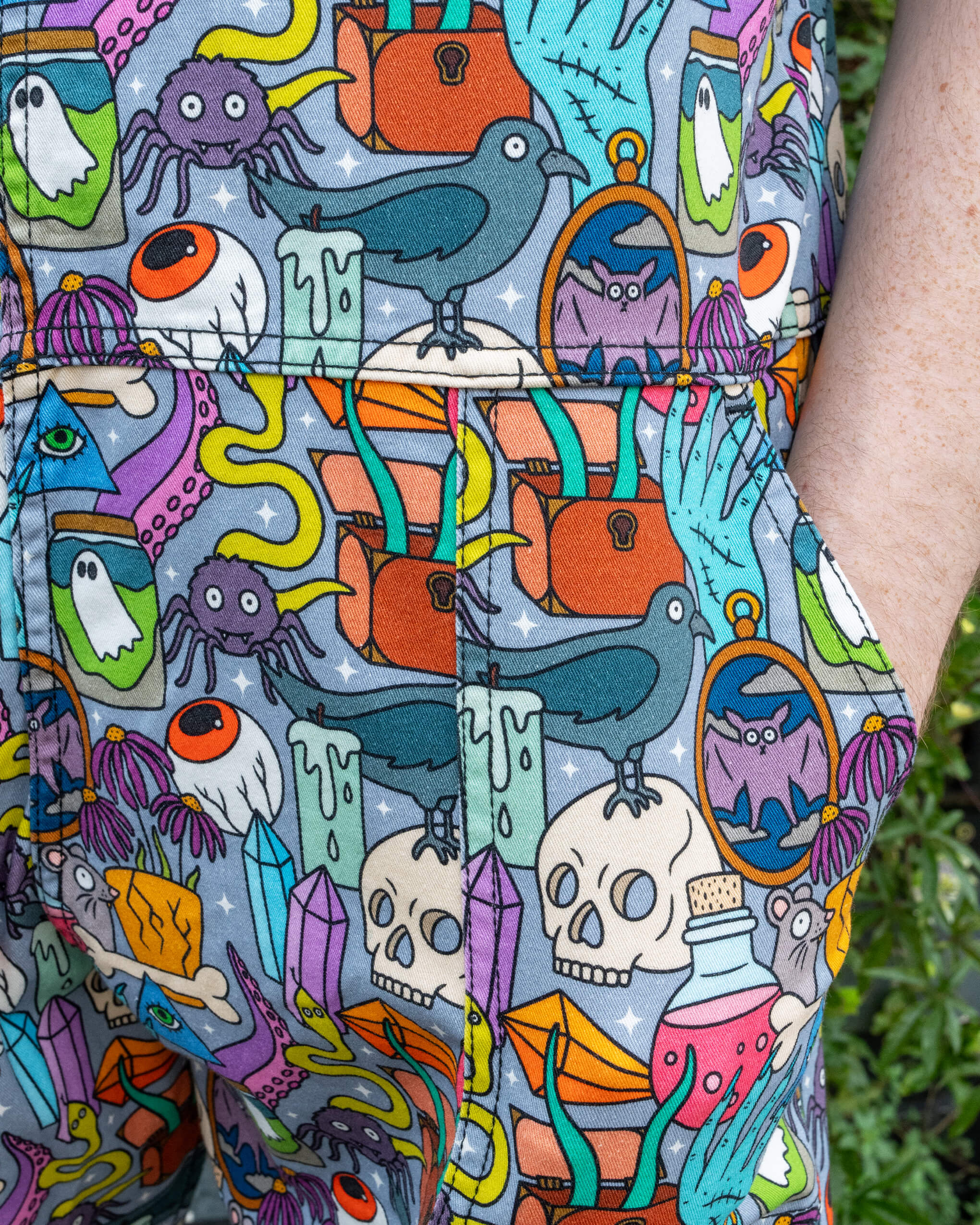 Halloween: Spooky Stuff Stretch Twill Dungarees - Image 3