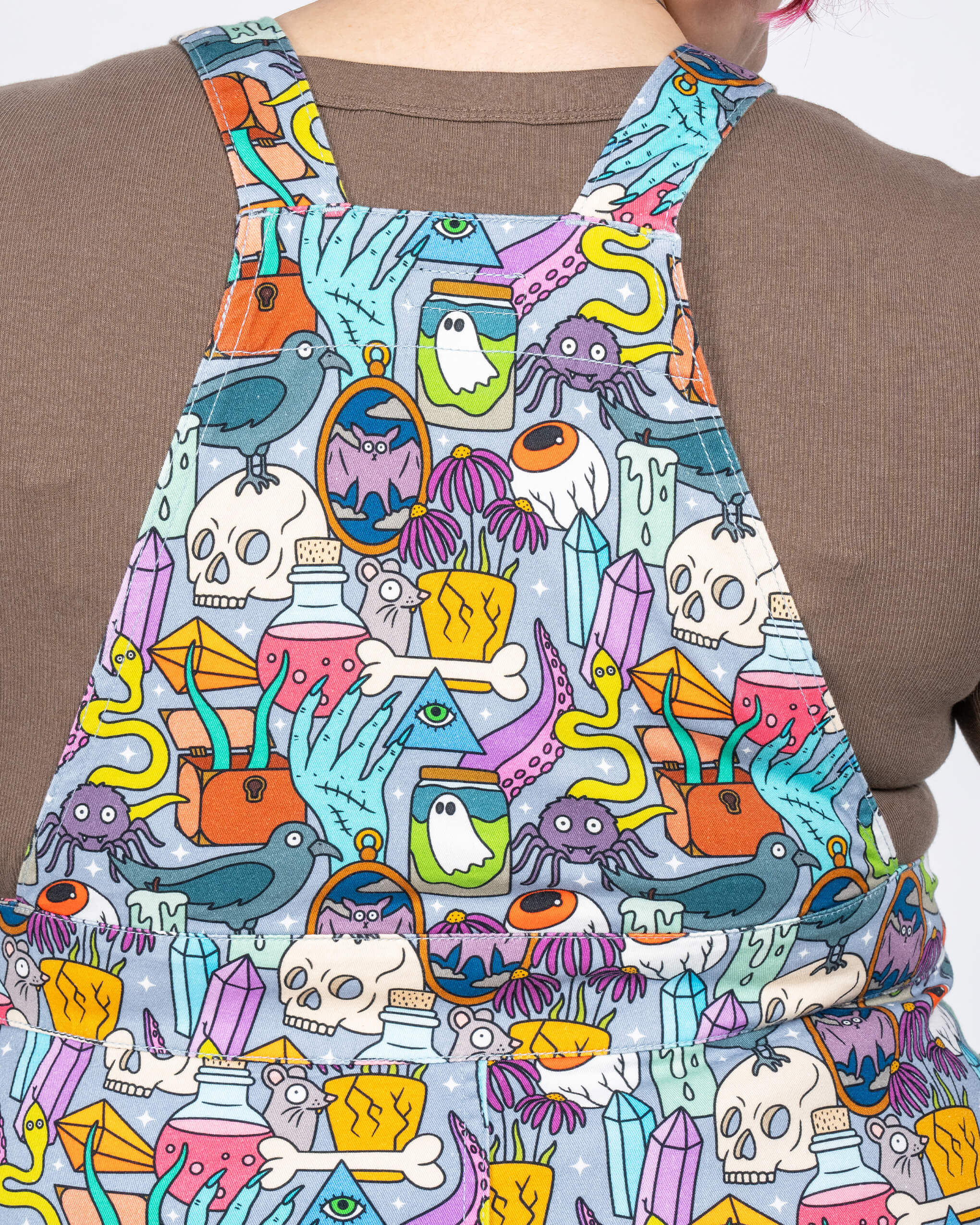 Halloween: Spooky Stuff Stretch Twill Pinafore Dress - Image 9