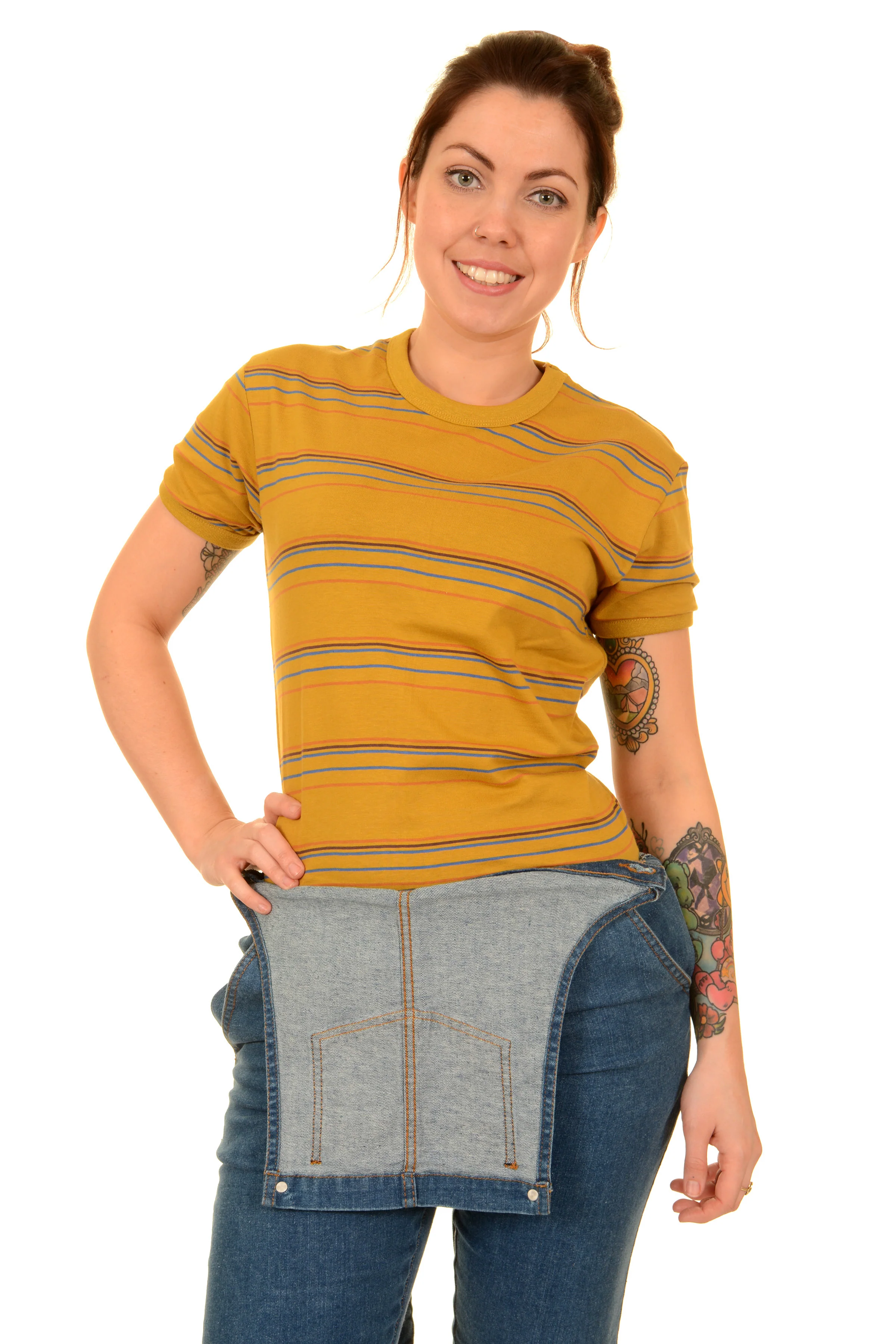 Sunset Stripe Retro T Shirt - Image 6