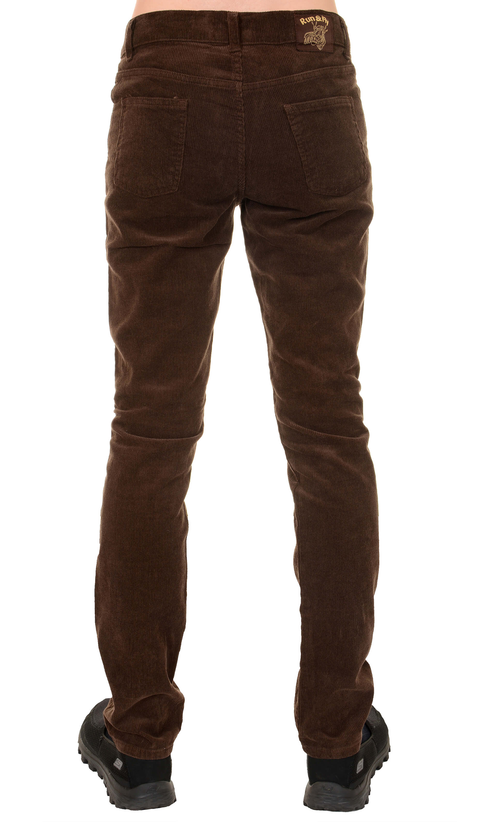 60's Brown Corduroy Slim Fit Jeans - Image 2