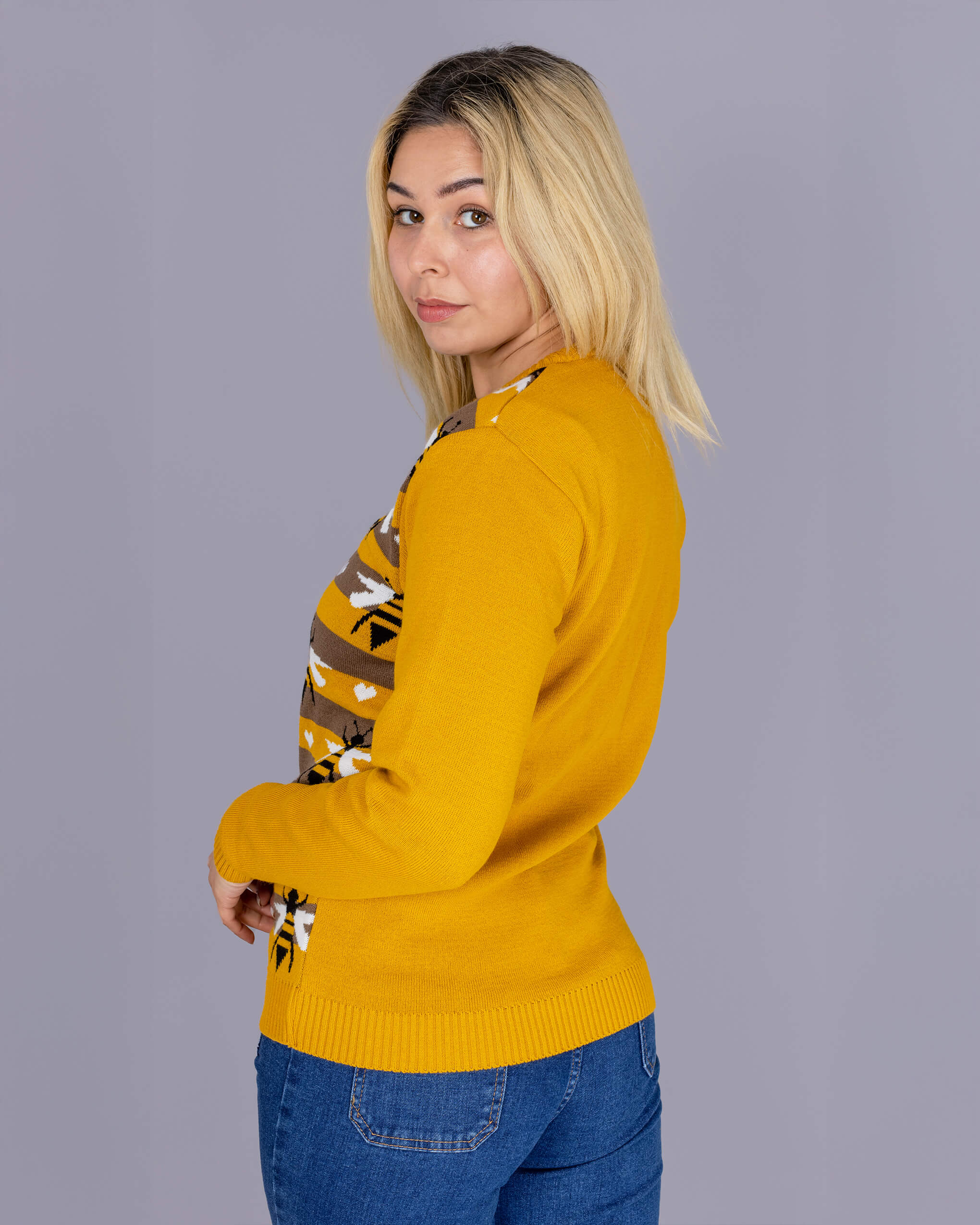 Mustard Gold Bee Jumper - Image 3