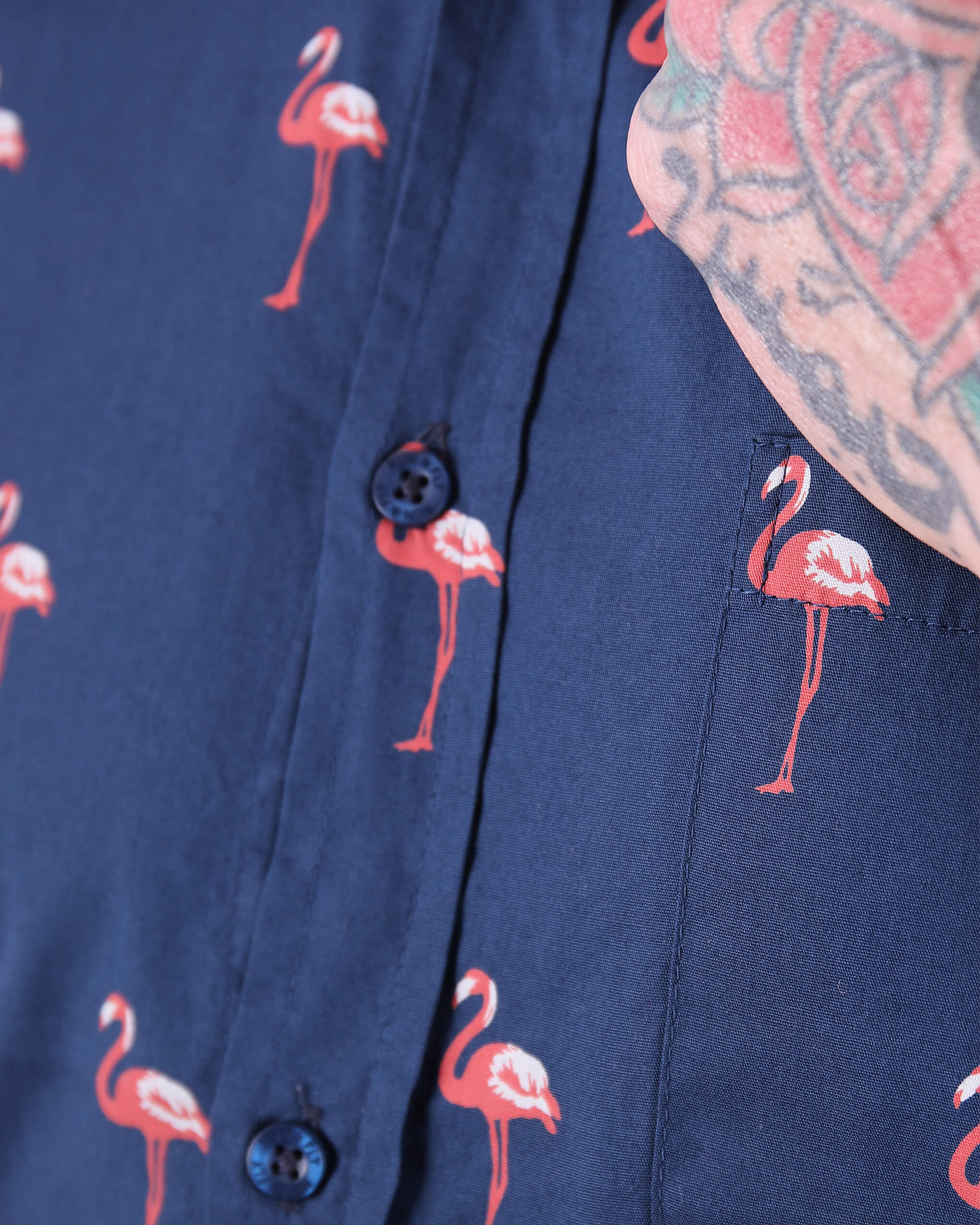 Preppy Flamingo Short Sleeve Shirt - Image 6