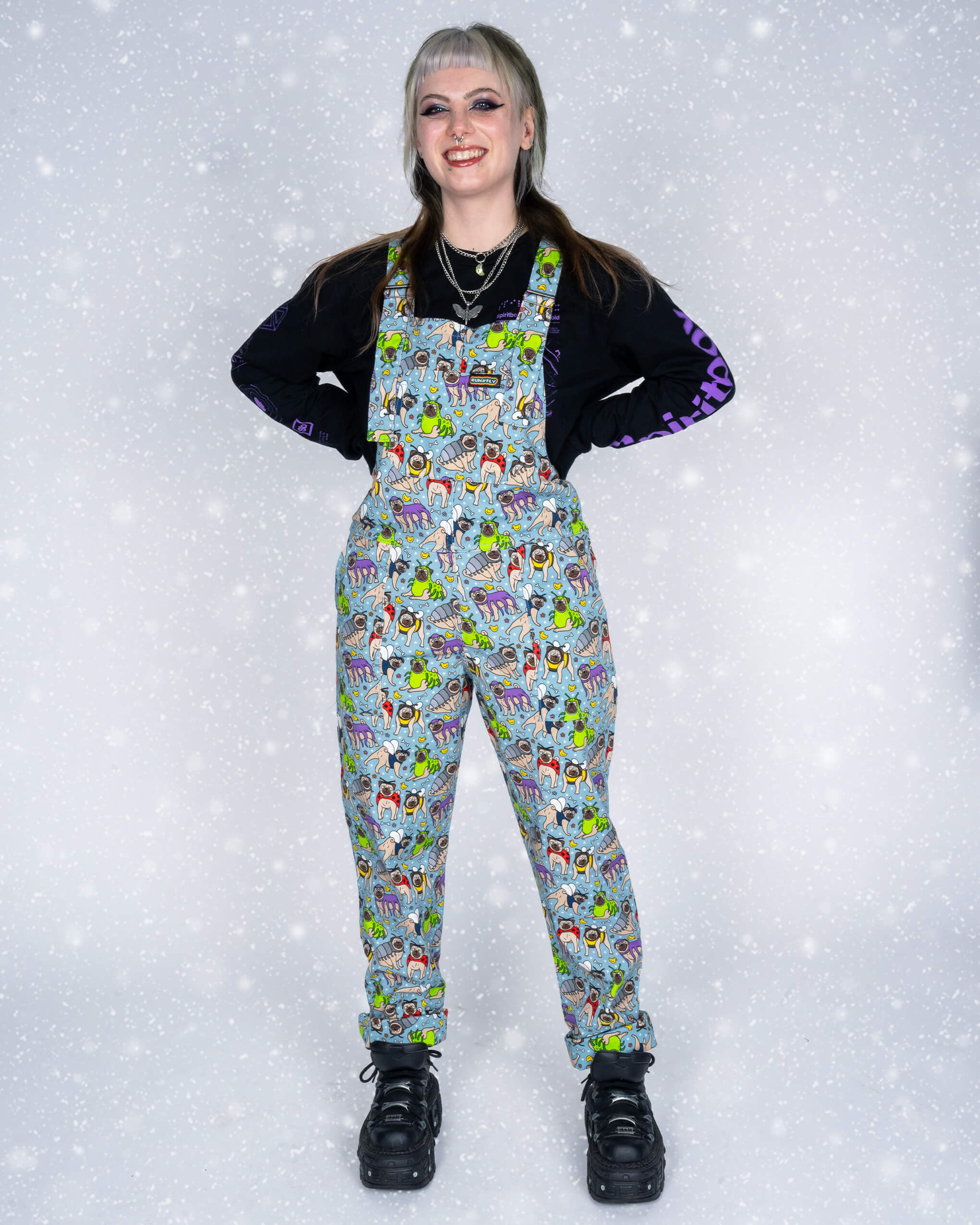 Pug Bugs Stretch Twill Dungarees - Image 2