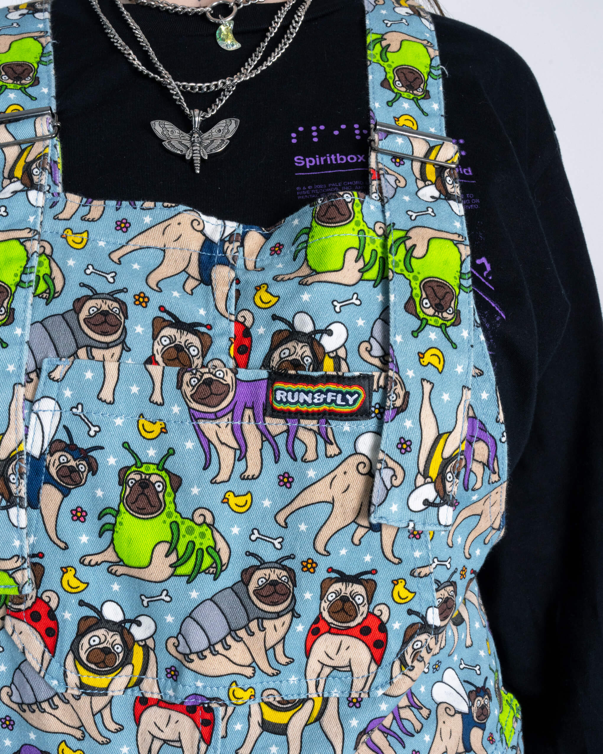 Pug Bugs Stretch Twill Dungarees - Image 6