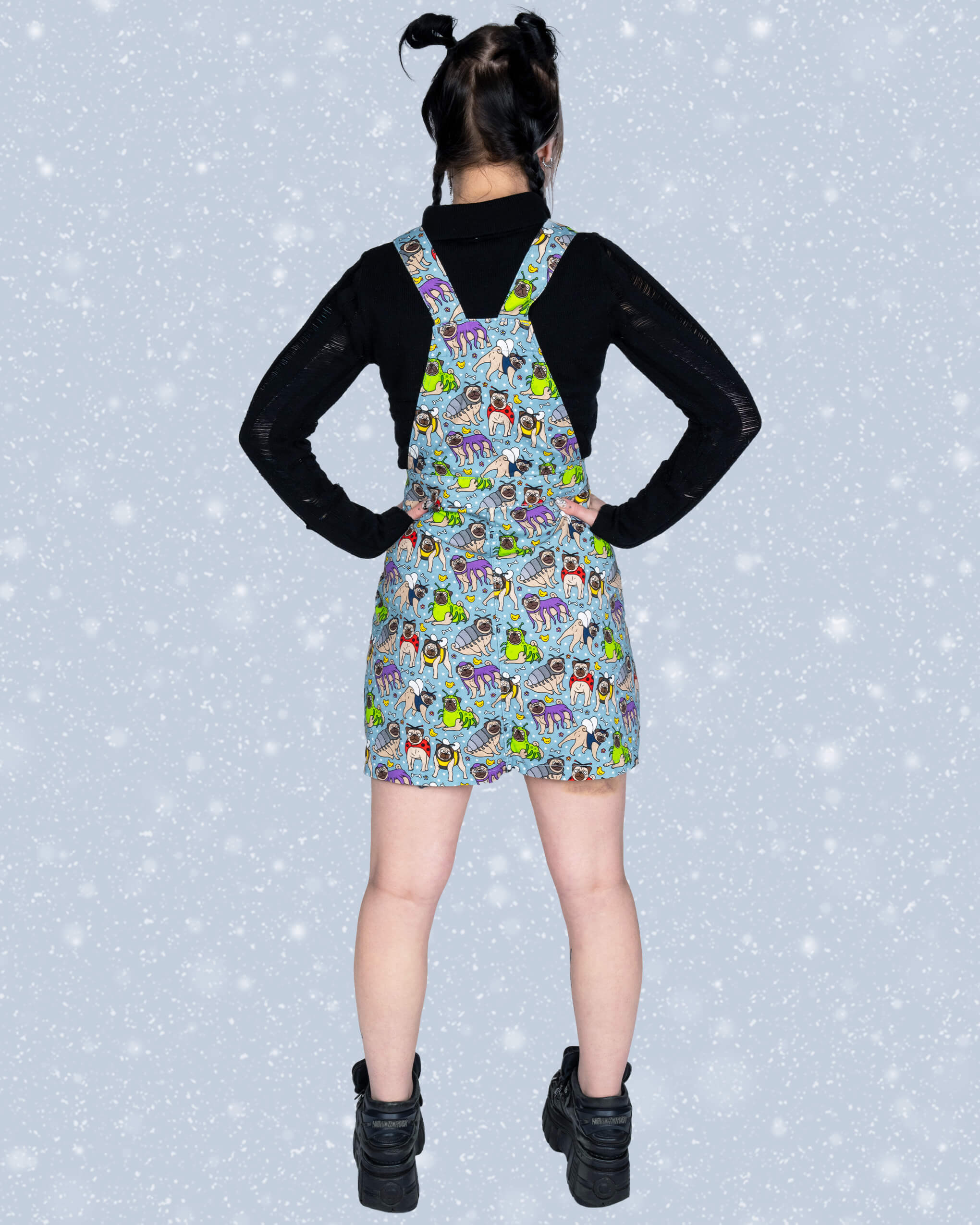 Pug Bugs Stretch Twill Pinafore Dress - Image 8