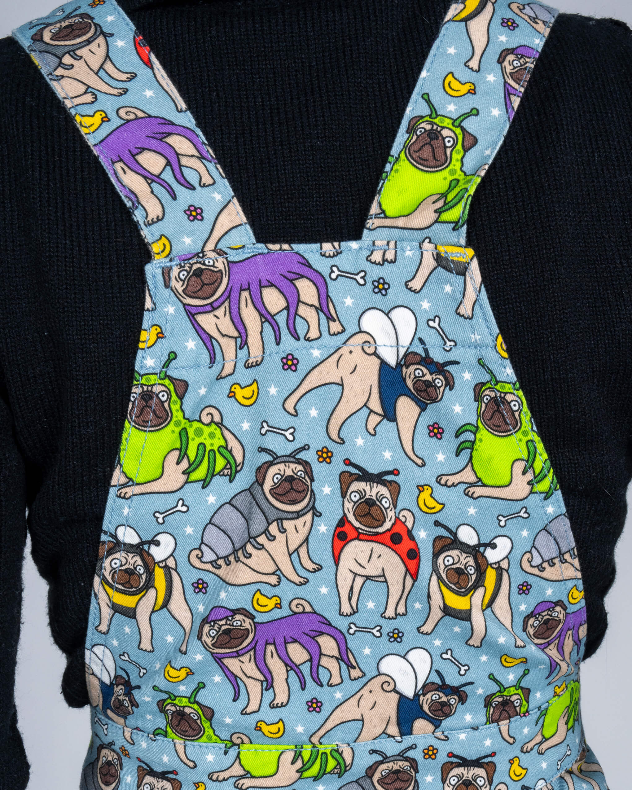 Pug Bugs Stretch Twill Pinafore Dress - Image 9
