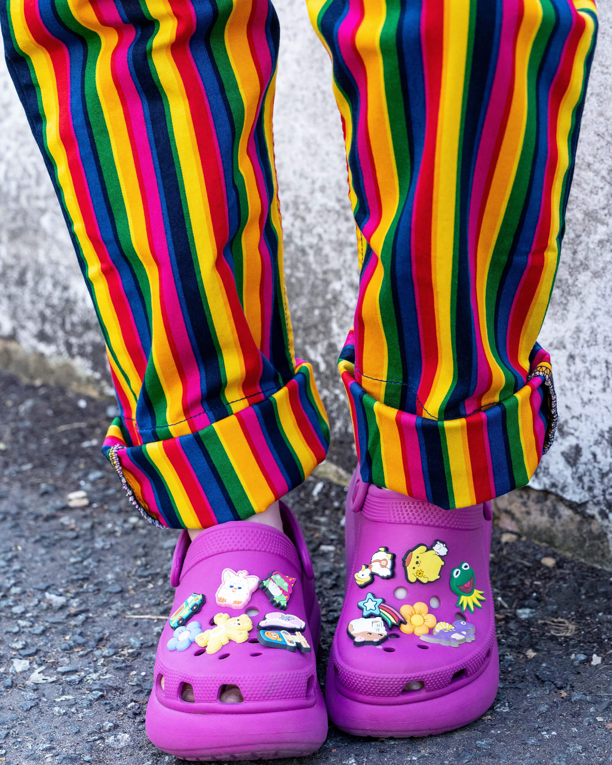 Rainbow Stripes Stretch Twill Dungarees - Image 10
