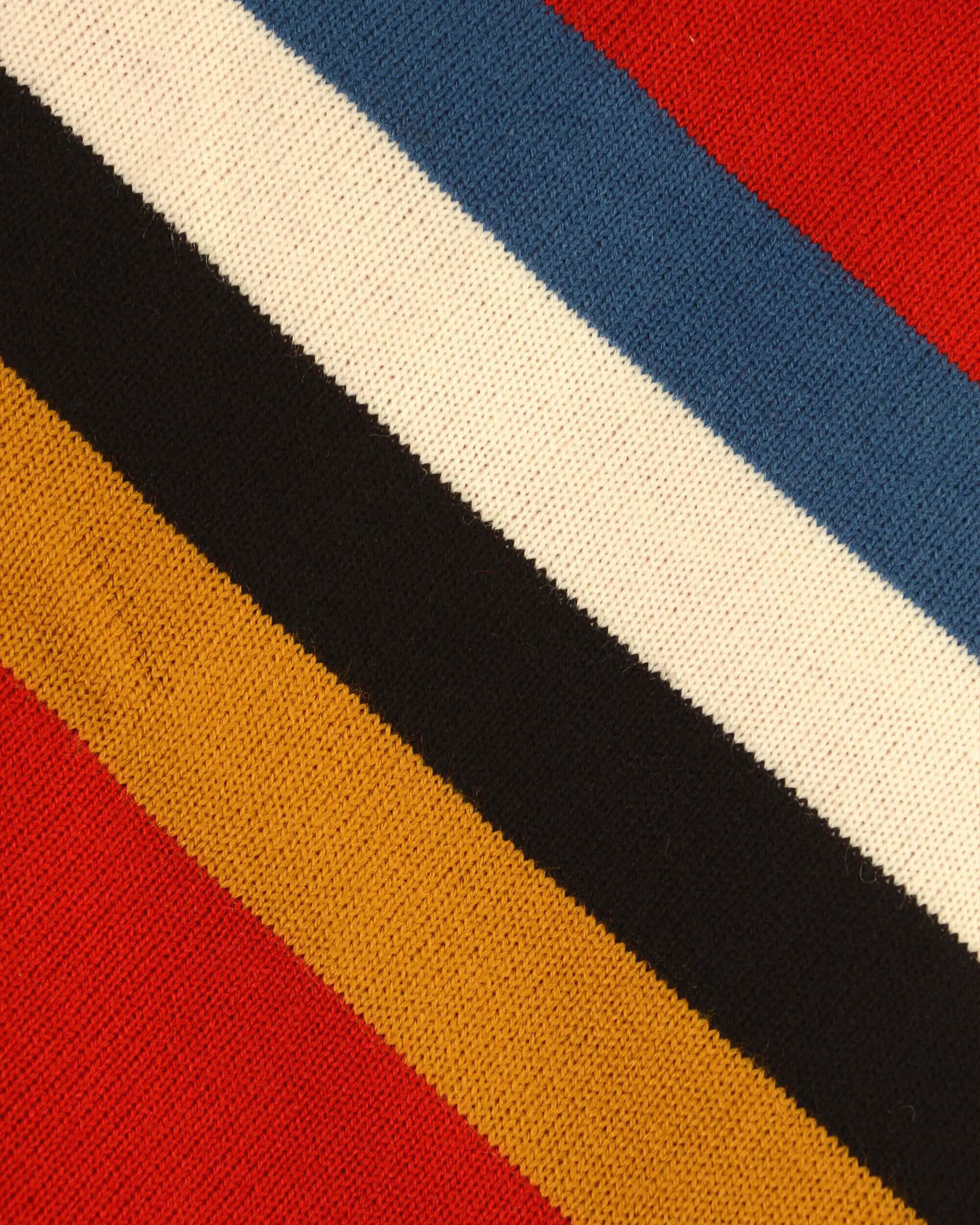 Red Retro Zip Neck Jumper - Image 6