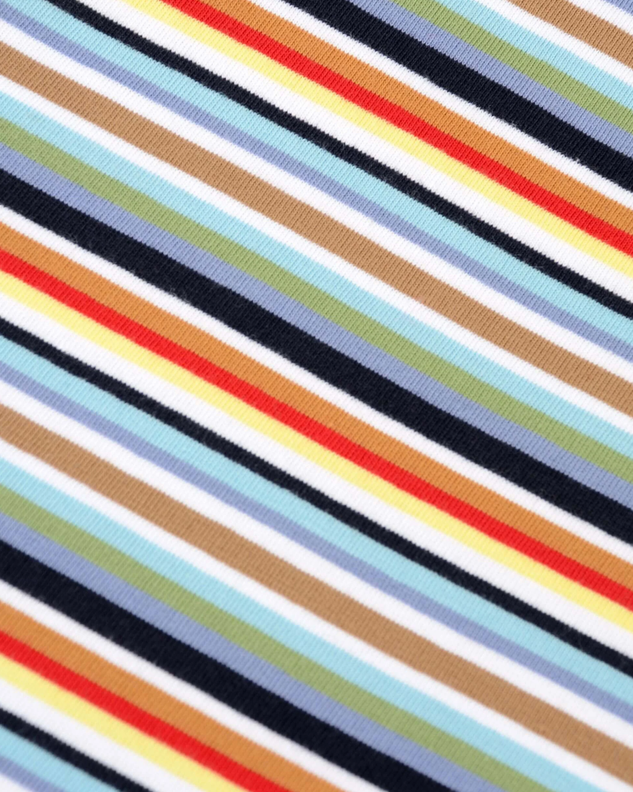 Retro Multi Striped Ringer Tee - Image 4