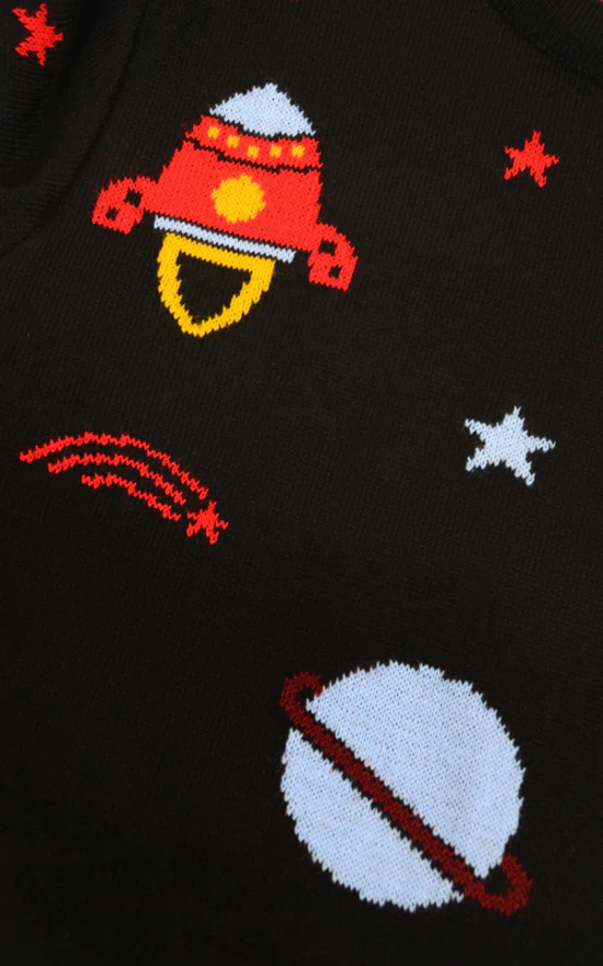 Retro Rocket Outer Space Jumper - Image 6