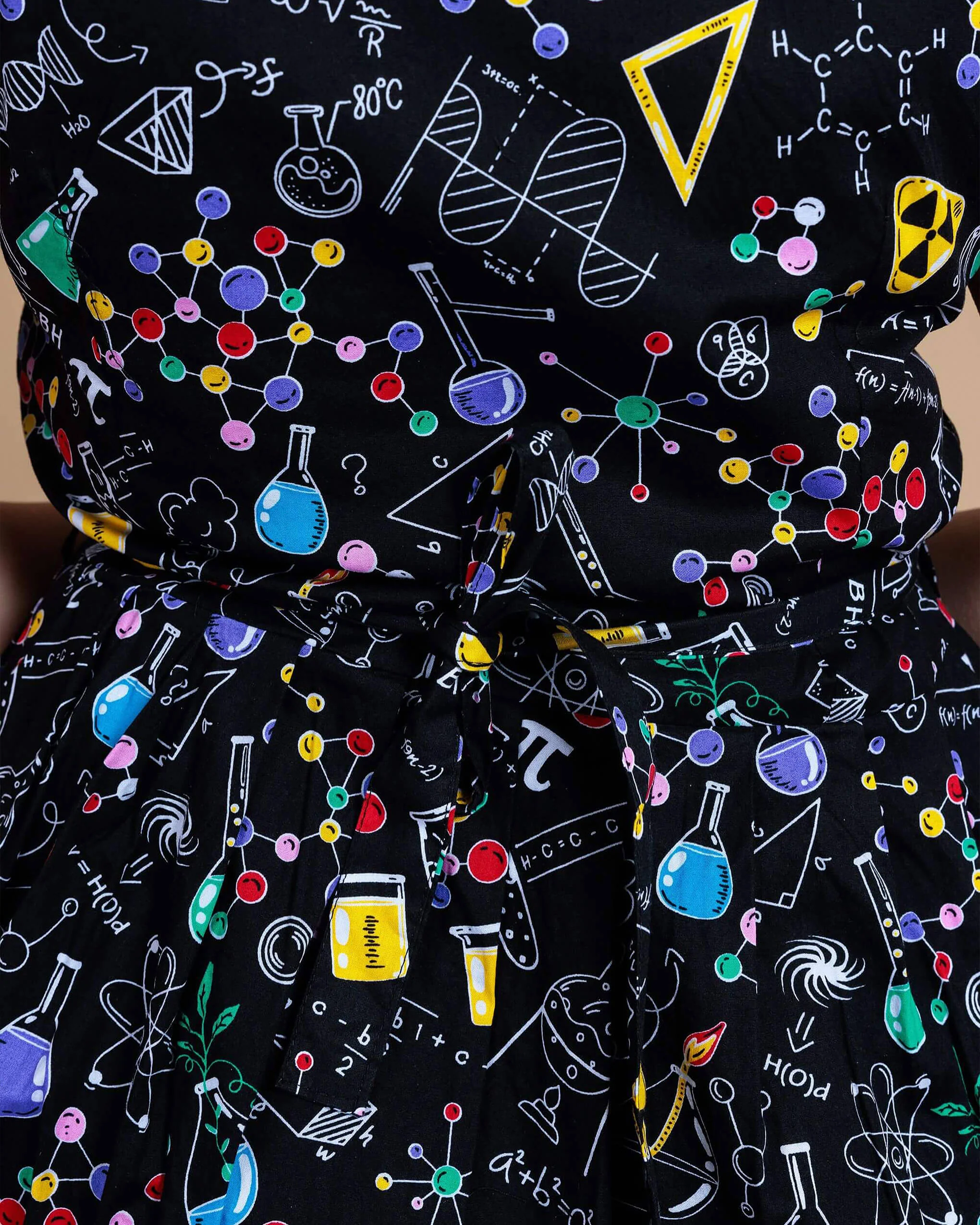 School of Science Belted Tea Dress with Pockets - Image 8