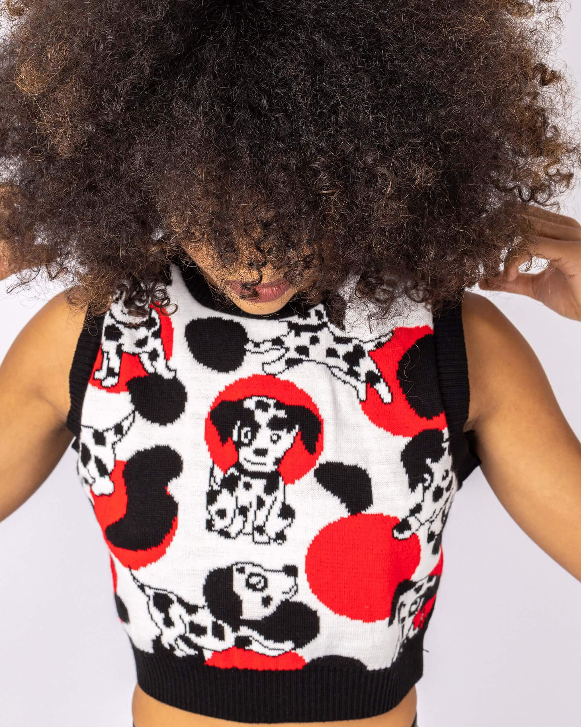 Seeing Spots Dalmatian Knitted Tank Top - Image 5
