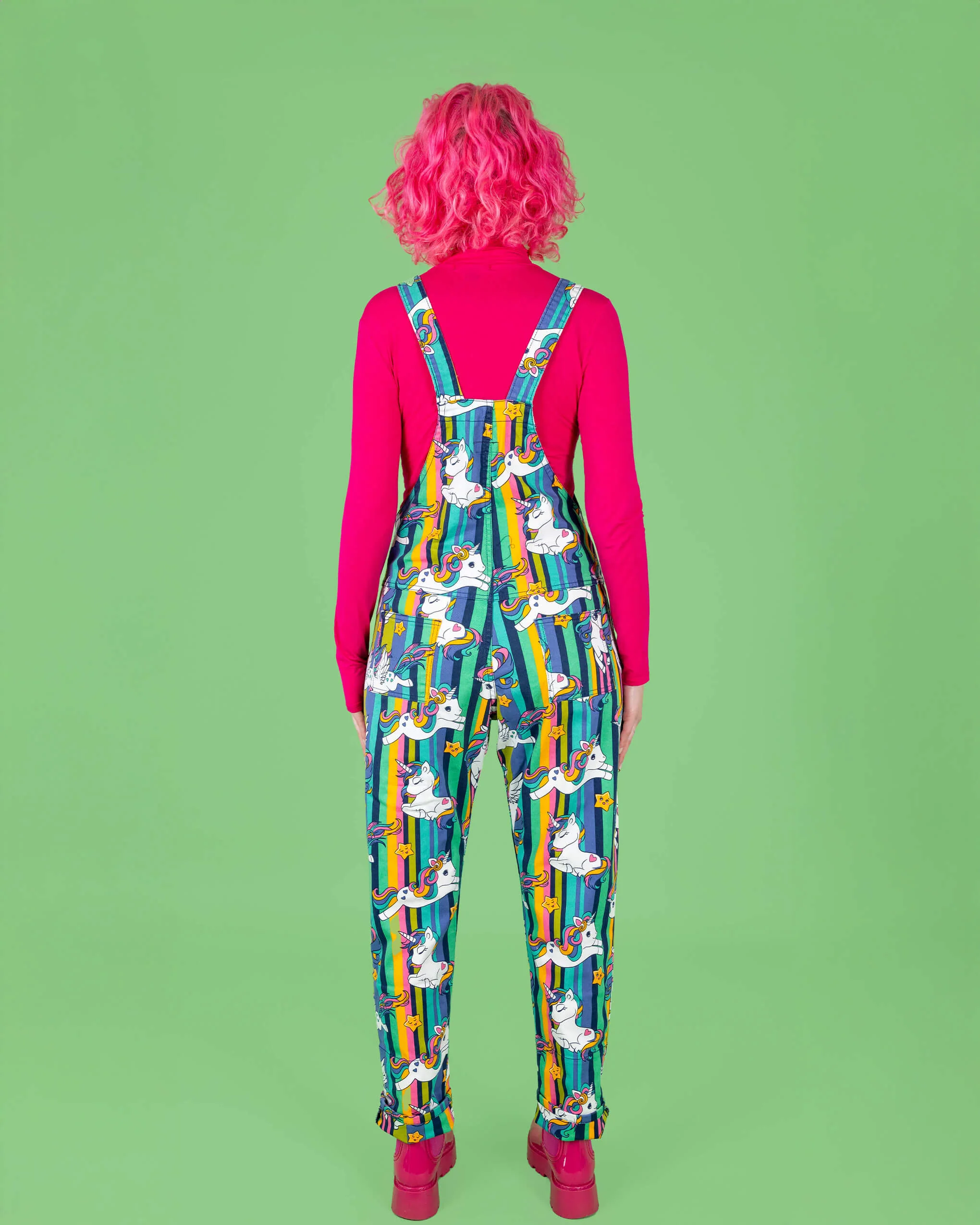 Unicorn Stripes Stretch Twill Dungarees - Image 13