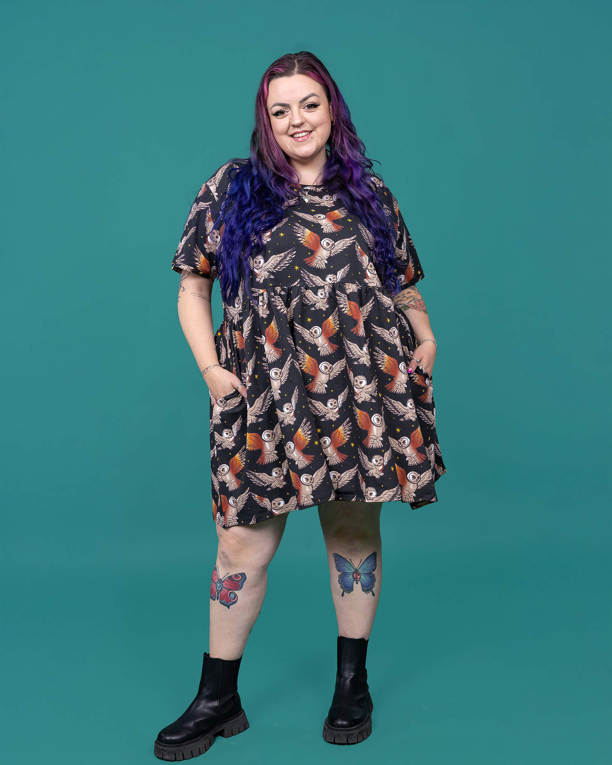 What a Hoot Owl Oversized Smock Dress - Image 9